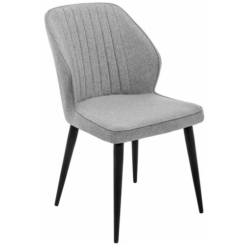 фото Стул woodville kosta, металл/текстиль, цвет: серый