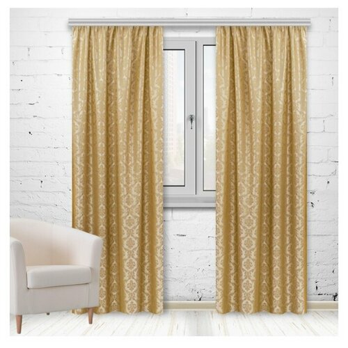 Портьера миртек VIENNA 180х300 1 шт (цвет 707 бисквитный)