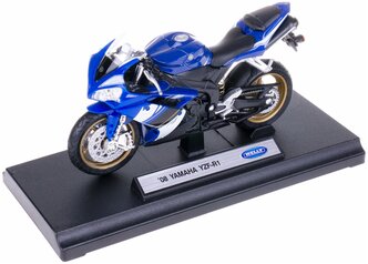 Мотоцикл Welly Yamaha YZF-R1 (12806P) 1:18, синий