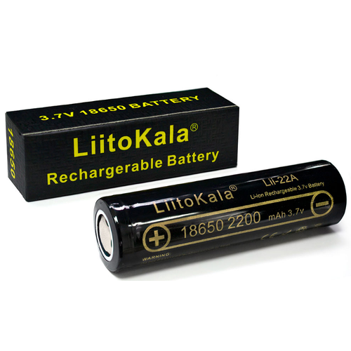 Аккумулятор LiitoKala Lii-22A (18650 3.7V 2200mAh) литий ионный перезаряжаемый литий ионный аккумулятор lithtech lifepo4 12 в 100 ач литий ионный аккумулятор 12 в