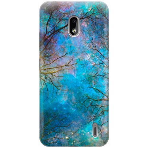 фото Re:pa накладка transparent для nokia 2.2 с принтом "ночное небо в ветвях"