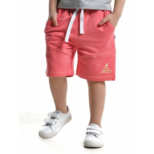 Шорты Mini Maxi, размер 116, коралловый футболка для мальчиков mini maxi модель 2873 цвет коралловый размер 116