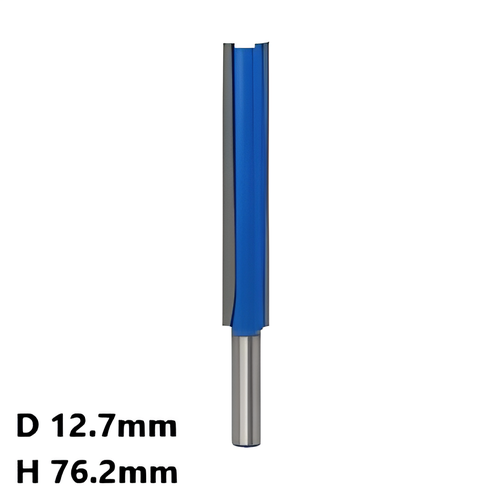 Фреза с прямым резом, хвостовик 8мм, D 12.7mm, H 76.2mm