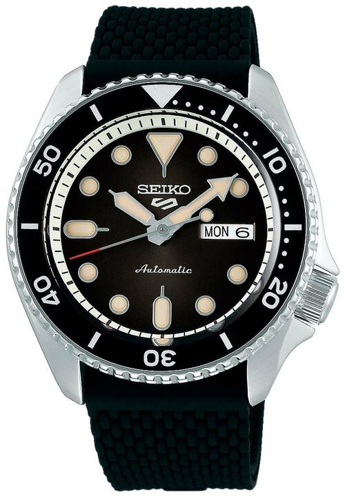 Наручные часы SEIKO 5 Sports SRPD73K2, черный, серебряный