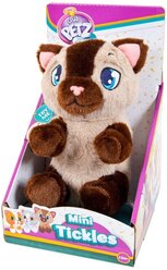 Интерактивная мягкая игрушка Club Petz Mini Tickles Котенок, бежево-коричневый