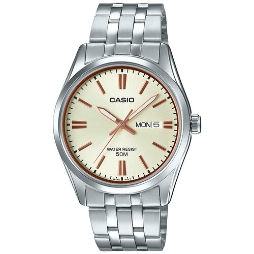 Наручные часы CASIO Collection MTP-1335D-9A, серебряный, золотой часы casio mtp 1335d 7a