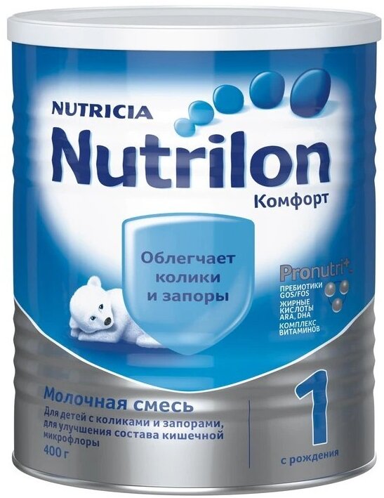 Молочная смесь Nutrilon Комфорт 1, 400г