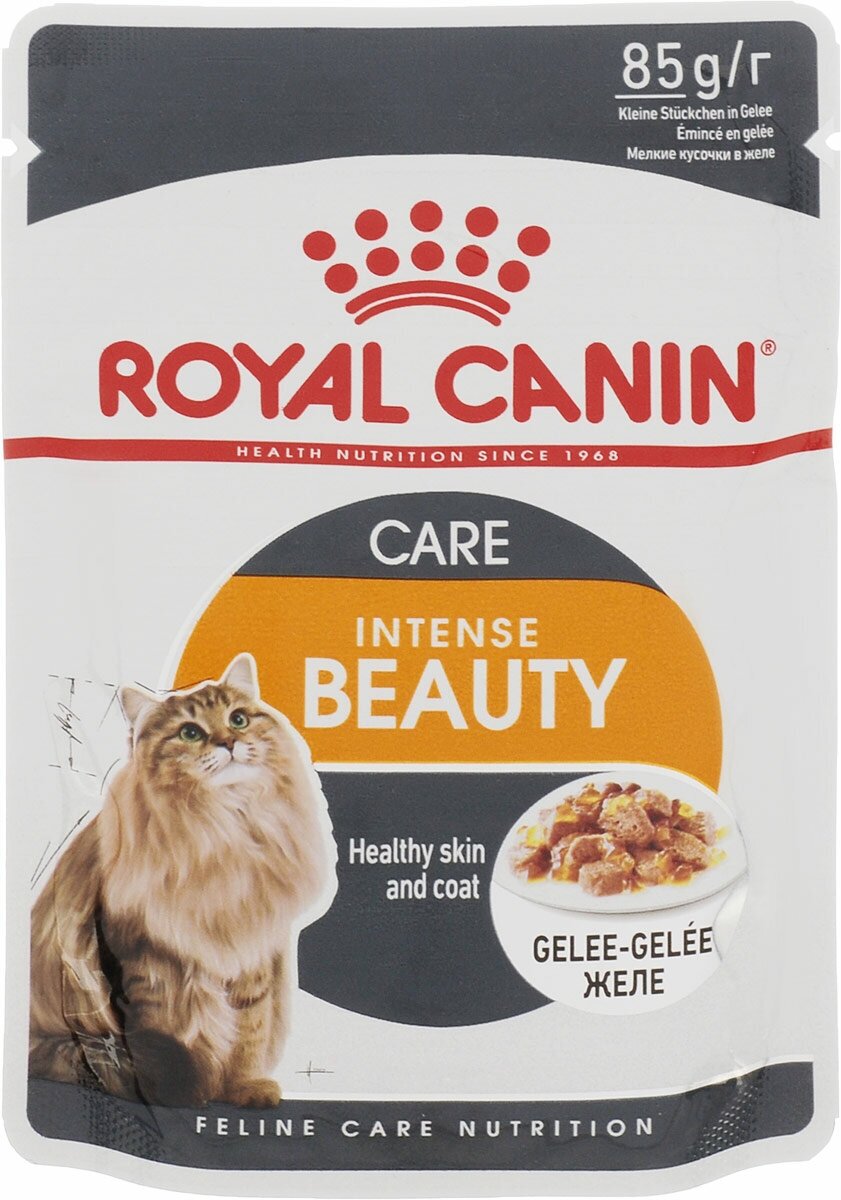 Влажный корм Royal Canin Intense Beauty для взрослых кошек для поддержания красоты шерсти, 85г - фото №6