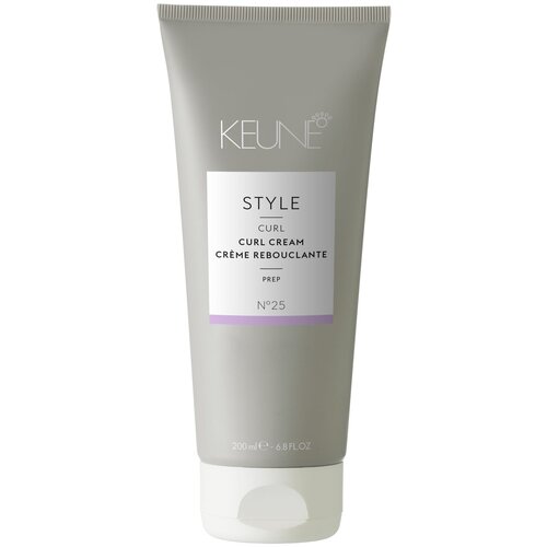Купить Keune Крем для вьющихся волос Style Curl Cream, слабая фиксация, 200 мл, серый
