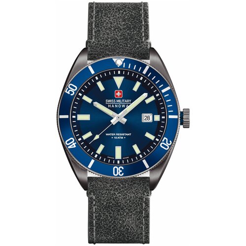 фото Наручные часы swiss military hanowa 06-4214.30.003, синий, черный