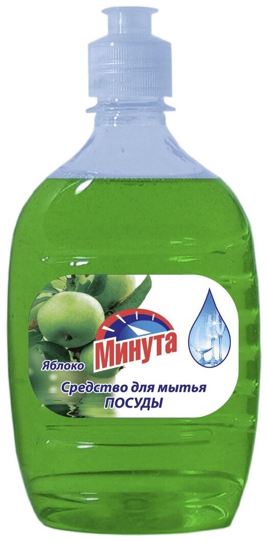 Альфатехформ Моющее средство для посуды"Минута"яблоко 500мл./Альфатехформ