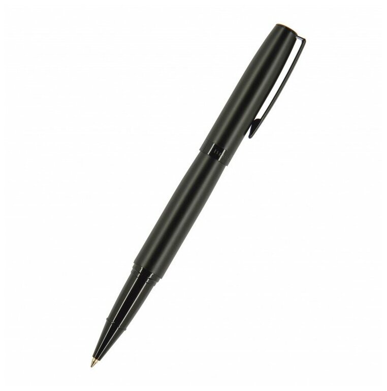 Ручка "SORRENTO" роллер, черный матовый металлический корпус 0.7 ММ, синяя