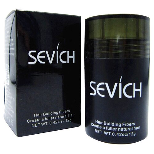 SEVICH Загуститель волос Hair Building Fibers, black, 12 мл, 12 г