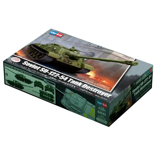 Сборная модель HobbyBoss Soviet SU-122-54 Tank Destroyer (84543) 1:35 сборная модель hobbyboss soviet t 38 amphibious light tank 83865 1 35