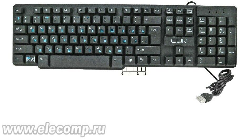 Клавиатура компьютерная USB проводная CBR KB-120 черная