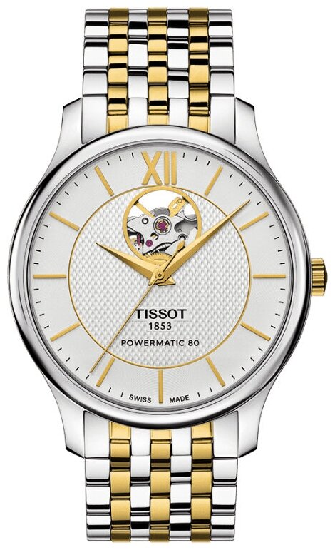 Наручные часы TISSOT T063.907.22.038.00, золотой, серебряный