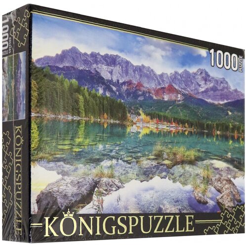 Konigspuzzle Германия. Озеро Айбзее (ГИK1000-0639), 1000 дет., разноцветный пазл 1000 элементов германия озеро айбзее