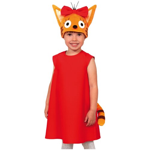 фото Костюм карнавалoff три кота карамелька (85003), красный, размер 104-110