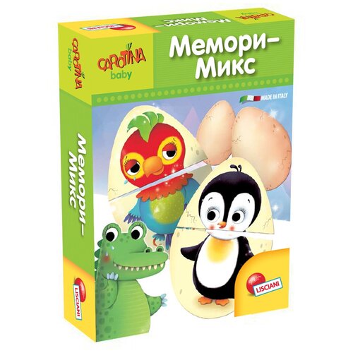 Настольная игра Lisciani Giochi Мемори-Микс настольная игра конструктор lisciani carotina preschool большая инженерная лаборатория