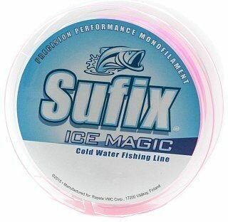 Леска зимняя SUFIX Ice Magic 50 м бело-розовая 0,175 мм 2,6 кг