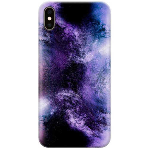 фото Re:pa накладка transparent для apple iphone xs max с принтом "космическое свечение"