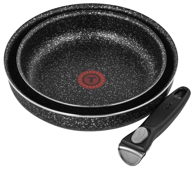 Набор сковород Tefal Ingenio 04203810 3 пр. черный 1.6 кг - фотография № 1