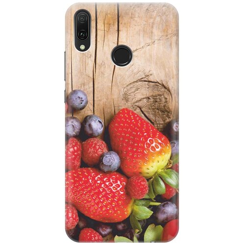 фото Cиликоновый чехол на huawei y9 (2019) / хуавей у9 2019 с принтом "дерево фруктов" gosso
