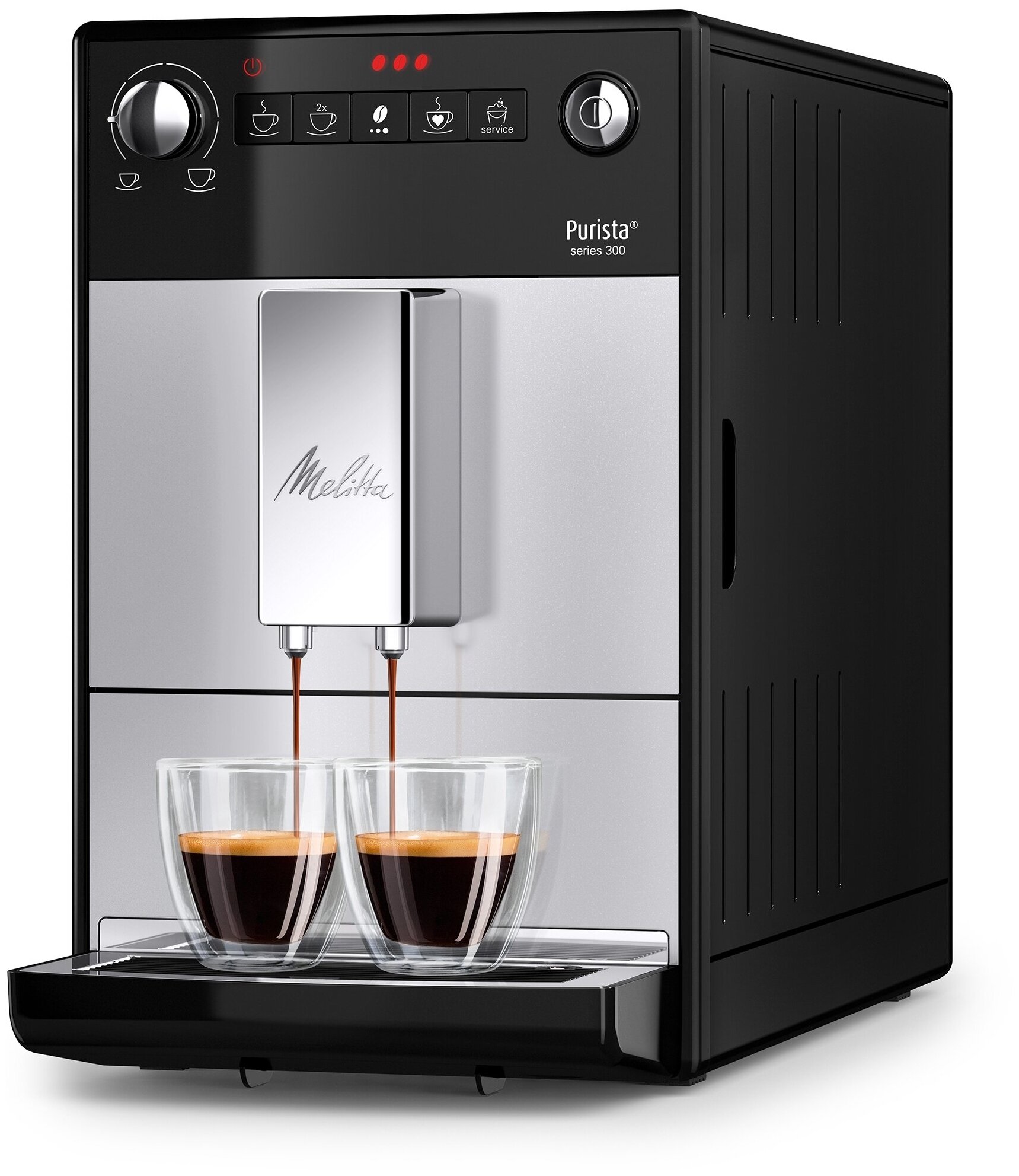 Кофемашина Melitta Caffeo F 230-101 Purista серебро - фотография № 1