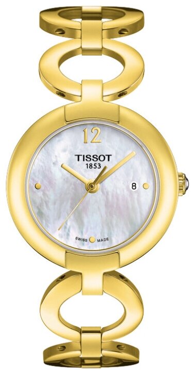 Наручные часы TISSOT T-Lady, золотой, желтый