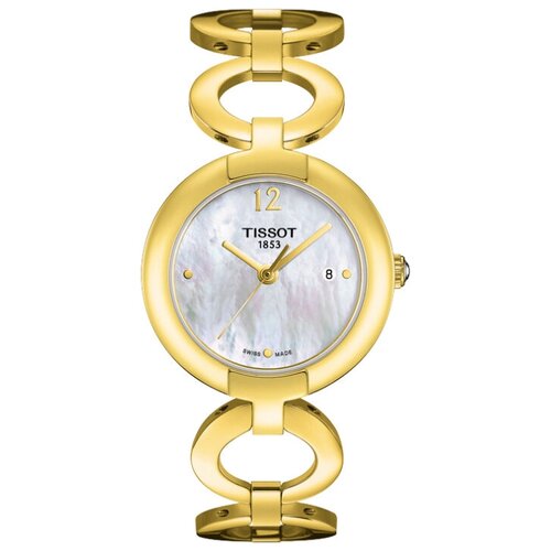 Наручные часы TISSOT T-Lady, золотой, желтый