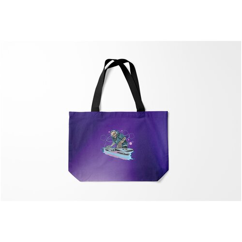 фото Сумка-шоппер / 46х35 см / популярные иллюстрации / черепа скиллет пати burnettie