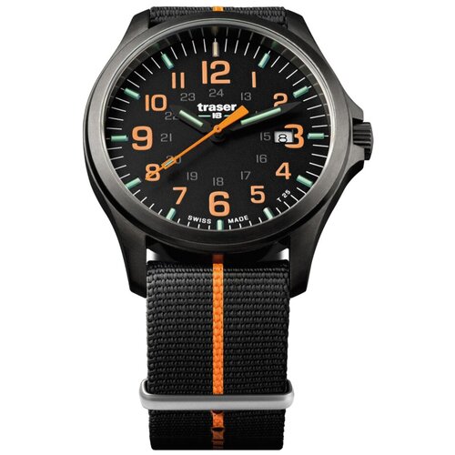 Часы наручные TRASER P67 OFFICER PRO GUNMETAL Black/Orange 107425