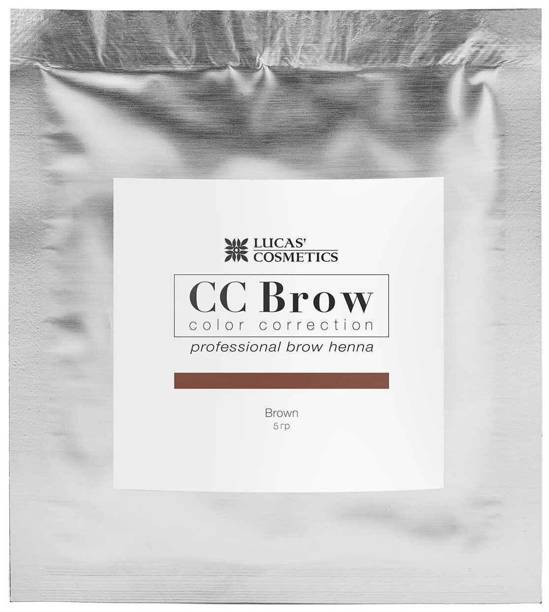 CC Brow Хна для бровей в саше 5 г, brown, 5 г