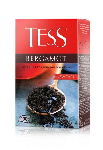 Tess Бергамот 200г.чай лист.черн.с доб - фотография № 3