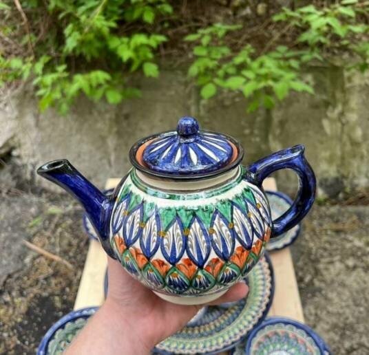 Узбекский чайный Сервиз посуды макси на 6 персон