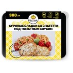 MR. FOOD Куриные оладьи со спагетти под томатным соусом 380 г - изображение