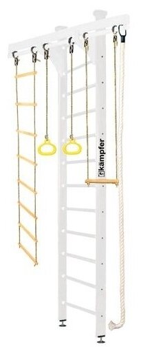 Шведская стенка Kampfer Wooden Ladder Ceiling высота 3 м, жемчужный