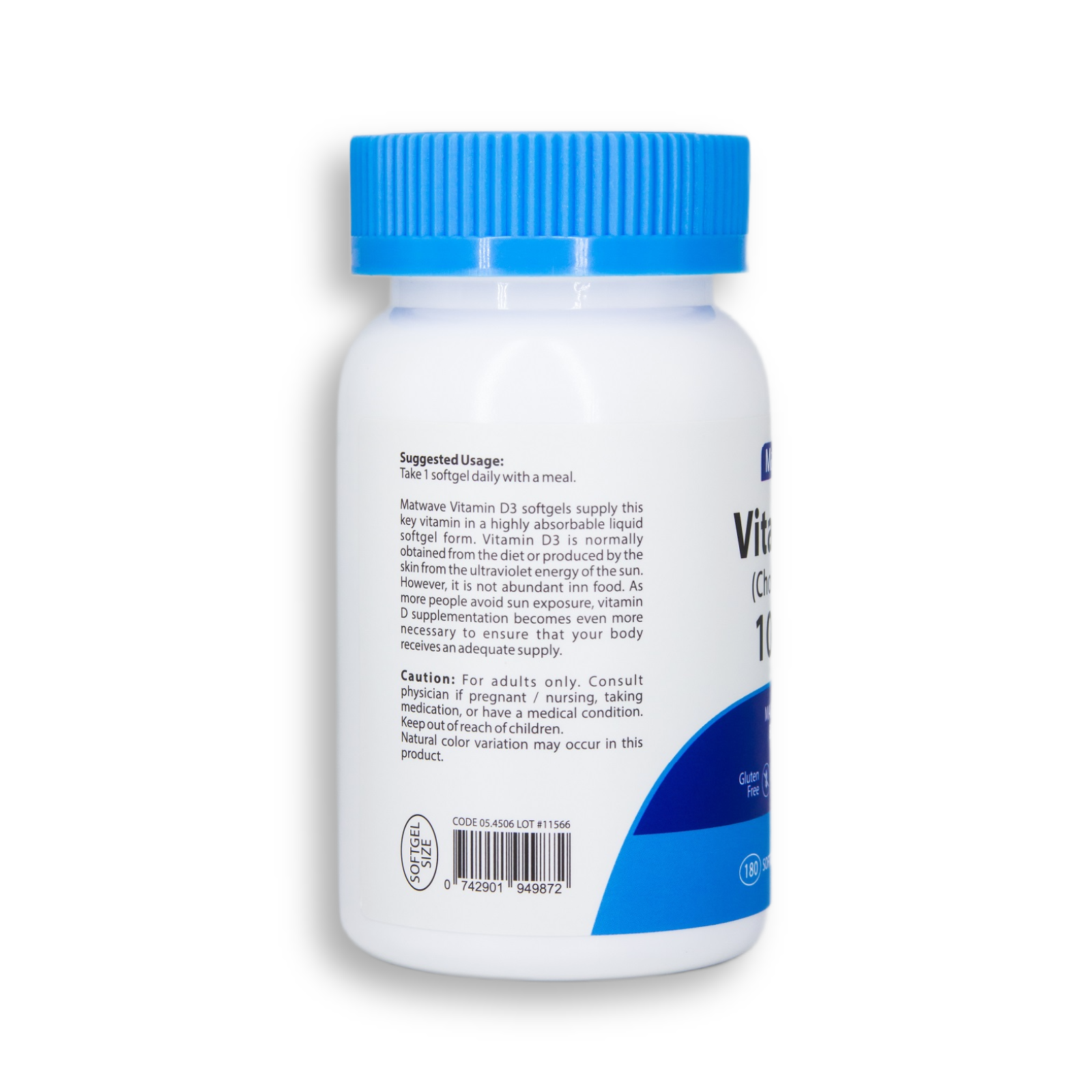 Витамин Д3 / Vitamin D3 Matwave 1000 IU, 180 капсул - фотография № 17