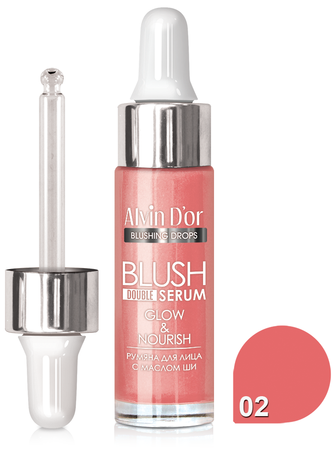 Alvin D'or Жидкие румяна Blush double Serum B-3, 02