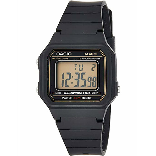 Наручные часы CASIO Collection W-217H-9AVDF, розовый, черный casio w 217h 9a