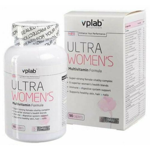 Витамины и минералы, комплекс для женщин VPLAB Ultra Women's Multivitamin Formula, активность и энергия, 90 капсул