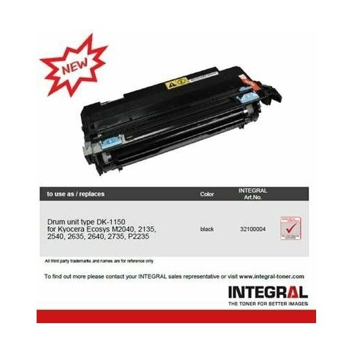 cet501016 комплект восстановления фотобарабана kyocera dk 8350 kit черный 200000 стр совместимый Блок фотобарабана (Drum-Unit) Integral DK-1150 для принтеров Kyocera