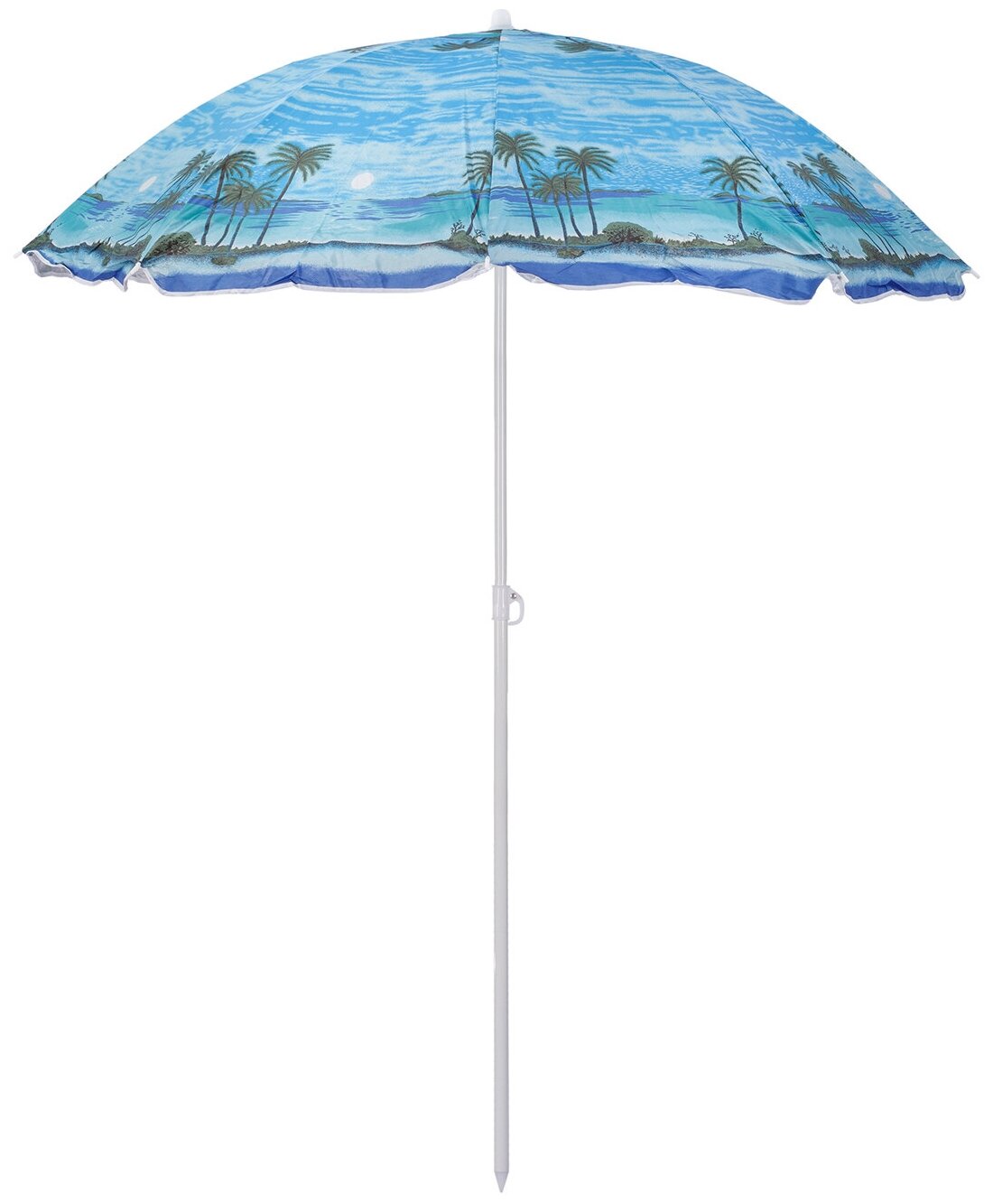 Пляжный зонт, 1,55 м, ткань "Пляж" в чехле - фотография № 1