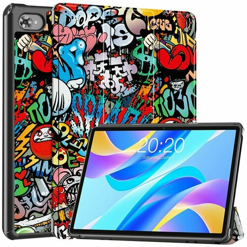 Чехол Smart Case для Teclast M40 Plus, Teclast P40HD, Teclast P30S (Graffiti) силиконовый чехол для teclast m40 plus p40hd p30s оранжевый