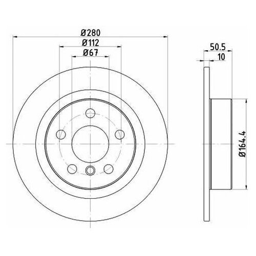 фото Тормозной диск textar 92274603 для bmw 1 f40, 2 active tourer van f45, 2 gran coupe f44, 2 gran tourer van f46,