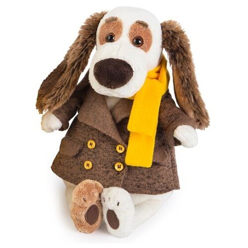 фото Мягкая игрушка basic&co пёс бартоломей в пальто 27 см basik&co