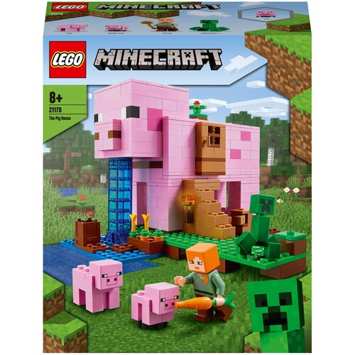 Конструктор LEGO Minecraft 21170 Дом-свинья, 490 дет.