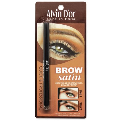 Alvin D'or Карандаш для бровей Brow Satin, оттенок 04 blonde alvin d or карандаш для бровей brow satin оттенок 01 medium brown