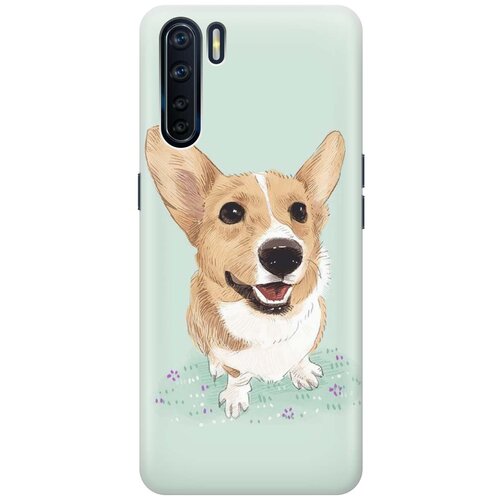 фото Cиликоновый чехол на oppo a91 / reno3 / оппо а93 / рено 3 с принтом "корги" gosso