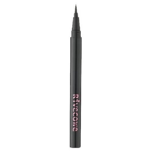 Rivecowe Подводка для глаз Flexible Liquid Brush Pen Eyeliner, оттенок черный